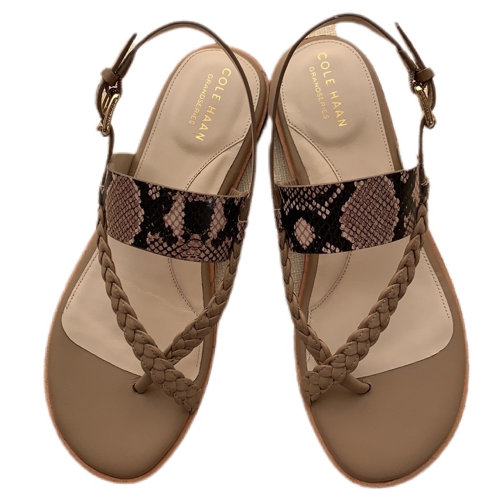 Cole Haan Tan and Brown Sandals NWT